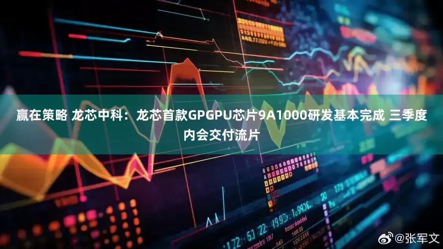 赢在策略 龙芯中科：龙芯首款GPGPU芯片9A1000研发基本完成 三季度内会交付流片