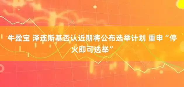 牛盈宝 泽连斯基否认近期将公布选举计划 重申“停火即可选举”